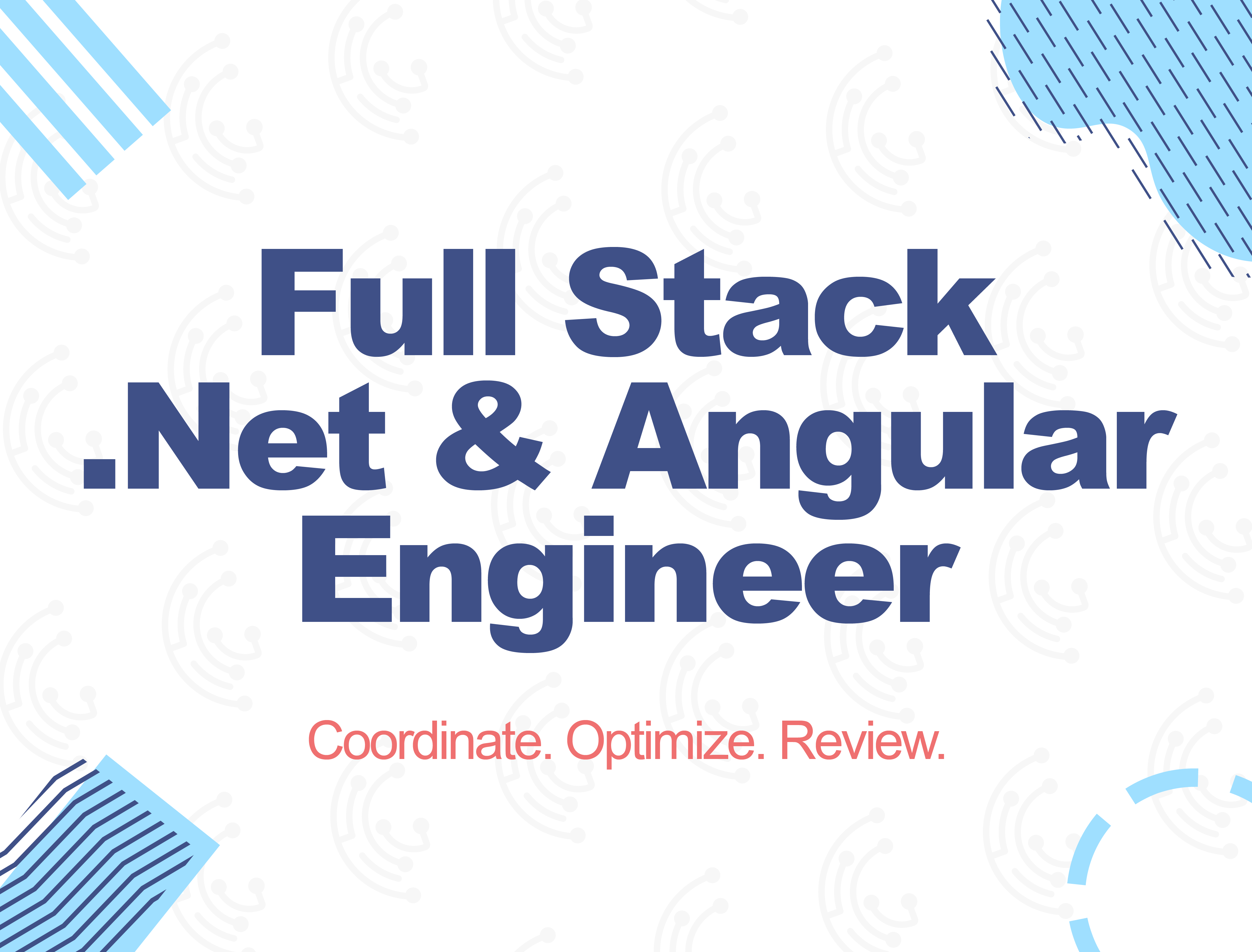 Senior Full stack .Net Angular Engineer